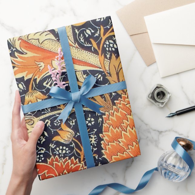 Papel De Regalo Patrón de Art Nouveau floral William Morris Cray (Regalar)