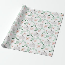 Papel De Regalo Patrón de arte acuático de las calzas blancas