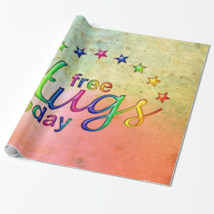 Papel De Regalo Patrón de ARTE antiguo + abrazos libres
