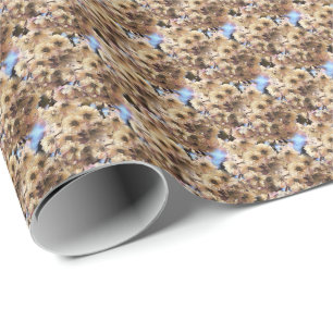 Papel De Regalo Patrón de arte de la naturaleza de las flores de p