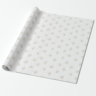 Papel De Regalo Patrón de arte de línea botánica minimalista (7)