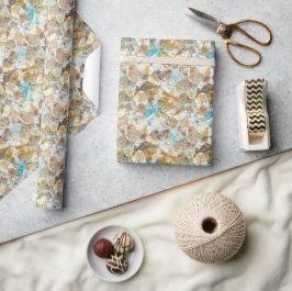 Papel De Regalo Patrón de arte de mosaico de polígono retro modern