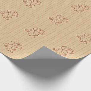 Papel De Regalo Patrón de Arte Decorativo de Dachshund