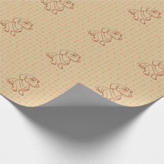 Papel De Regalo Patrón de Arte Decorativo de Dachshund