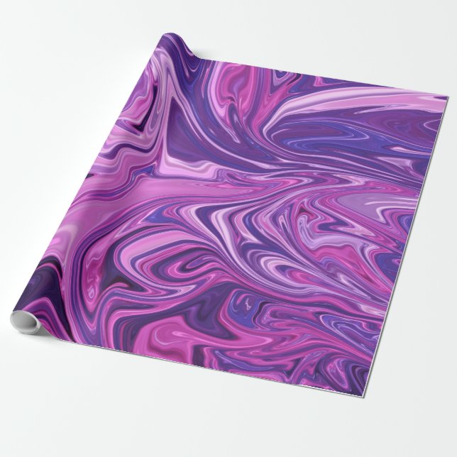 Papel De Regalo Patrón de arte galáctico (Desenrollado)