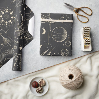 Papel De Regalo Patrón de astronomía