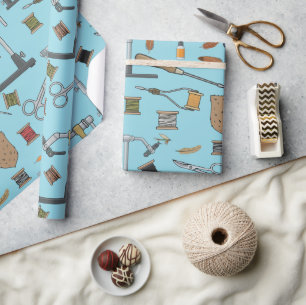 Papel De Regalo Patrón de atador de moscas, materiales y herramien