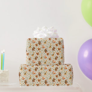 Papel De Regalo Patrón de aventura de animales exploradores pequeñ