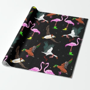 Papel De Regalo Patrón de aves de invierno