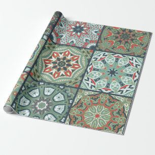 Papel De Regalo Patrón de azulejos de cerámica
