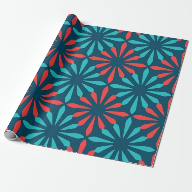 Papel De Regalo Patrón de azulejos de cerámica (Desenrollado)