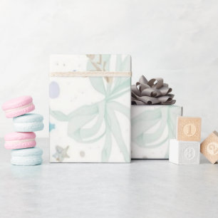 Papel De Regalo Patrón de Baby Shower de Confeti Pastel   Rosa Sua