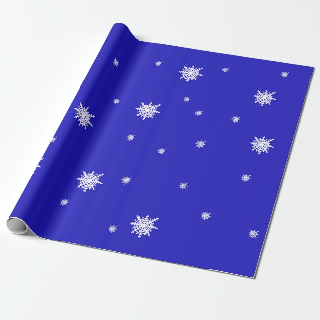 Papel De Regalo Patrón de baile de copo de nieve  (Desenrollado)