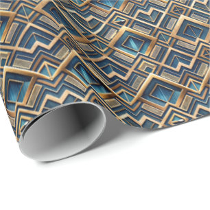 Papel De Regalo Patrón de baldosas Art Deco lindo