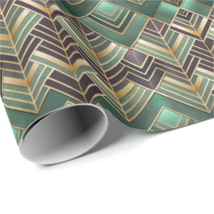 Papel De Regalo Patrón de baldosas Art Deco lindo