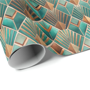 Papel De Regalo Patrón de baldosas Art Deco lindo