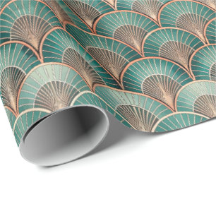 Papel De Regalo Patrón de baldosas Art Deco lindo