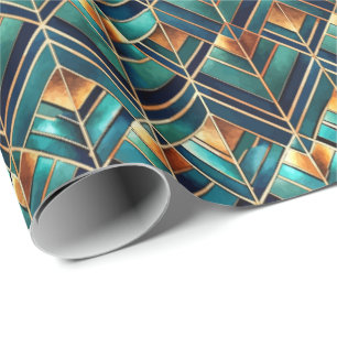Papel De Regalo Patrón de baldosas Art Déco lindo