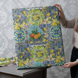 Papel De Regalo Patrón de baldosas de cerámica de cítricos sicilia