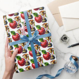 Papel De Regalo Patrón de baldosas de Cute Teacher