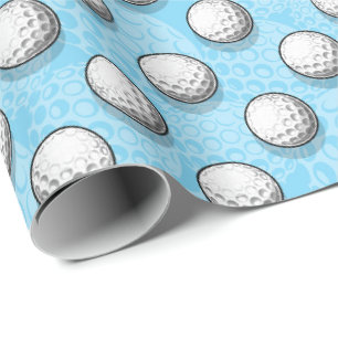 Papel De Regalo patrón de baldosas de pelota de golf lindo