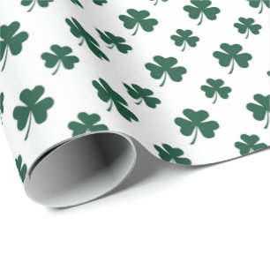 Papel De Regalo Patrón de baldosas de trébol del día de San Patric