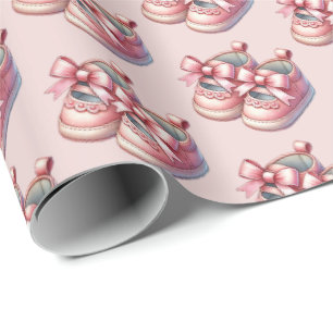 Papel De Regalo Patrón de baldosas de zapatos de chicas cortos