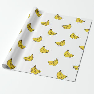 Papel De Regalo Patrón de banano 1