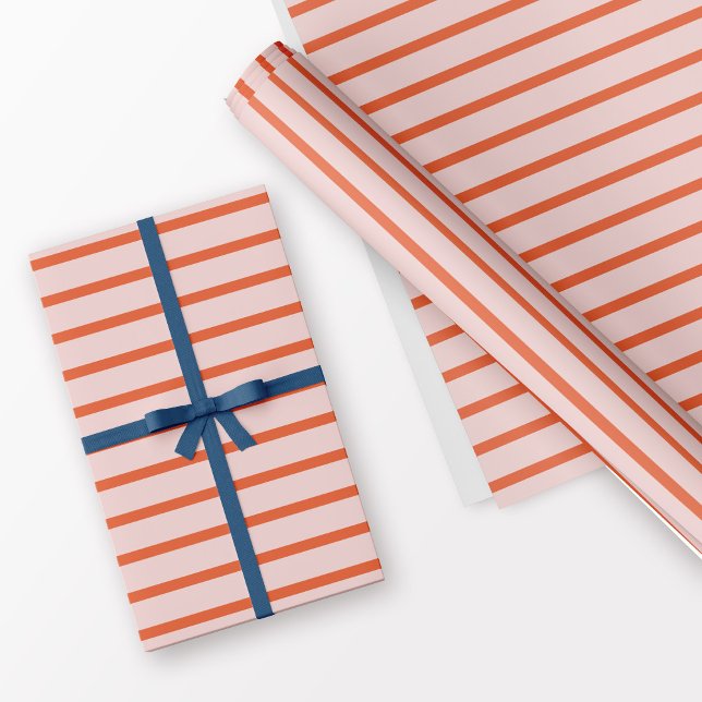 Papel De Regalo Patrón de banda rosa y rojo (Subido por el creador)