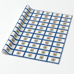 Papel De Regalo Patrón De Banner De Virginia Occidental