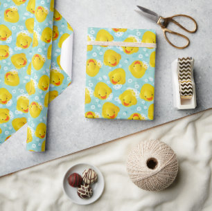 Papel De Regalo Patrón de baño de duques de goma