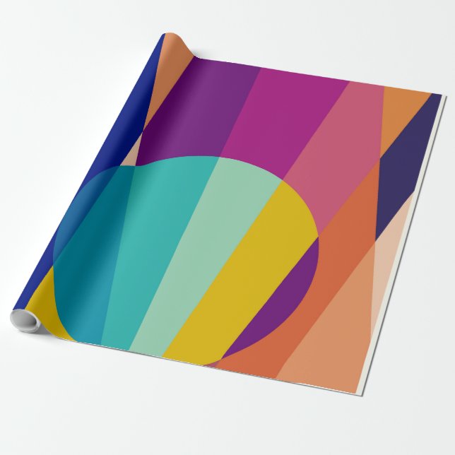 Papel De Regalo Patrón de Bauhaus (Desenrollado)