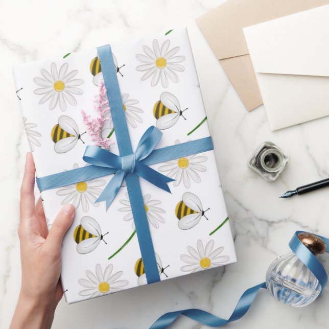 Papel De Regalo Patrón de Bee Gnome de Honey Bumble (Regalar)