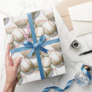 Papel De Regalo Patrón de béisbol en todas las ocasiones
