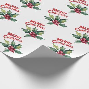 Papel De Regalo Patrón de Berries y navidad de moda