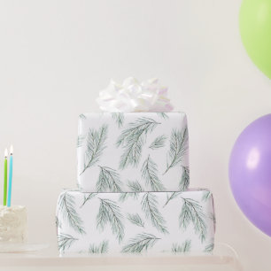 Papel De Regalo Patrón de bifurcación de Pino Evergreen
