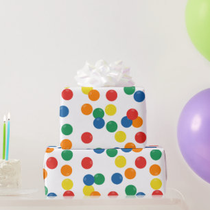 Papel De Regalo Patrón de Bolas Coloridas
