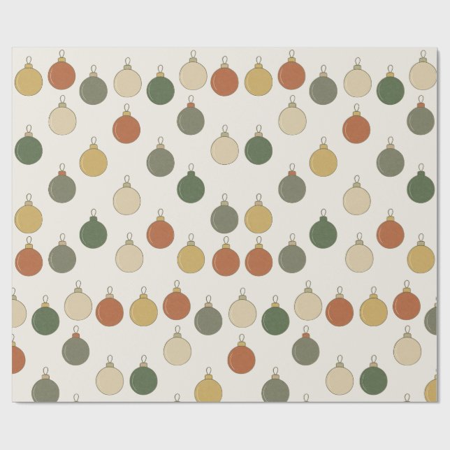 Papel De Regalo Patrón de Bolas Redondas			 (Superficie plana)
