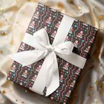 Patrón de bolos del Santa de Navidad