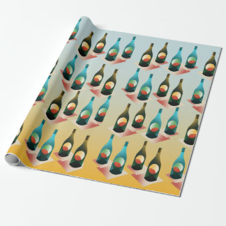 Papel De Regalo Patrón de Botellas para Amantes del Vino