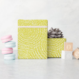 Papel De Regalo Patrón de brillo blanco con amarillo limón brillan