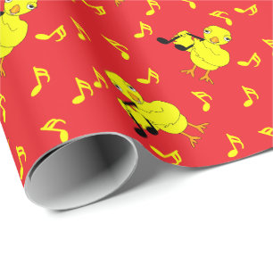Papel De Regalo Patrón de brillo de nota musical