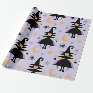 Papel De Regalo Patrón de bruja delgado - Testigos caprichosos con
