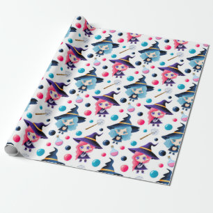 Papel De Regalo Patrón de bruja mágica
