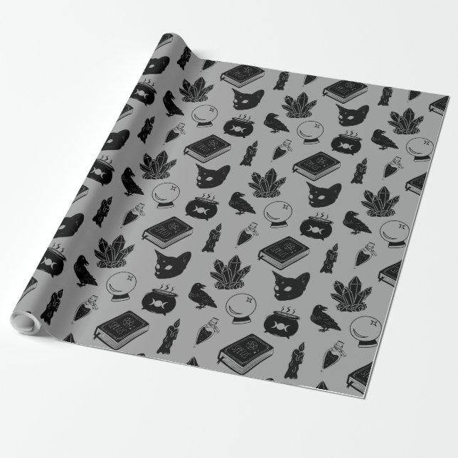 Papel De Regalo Patrón de brujería I (Desenrollado)