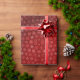Papel De Regalo Patrón de bufanda del ferrocarril rojo sombreado (Holiday Gift)
