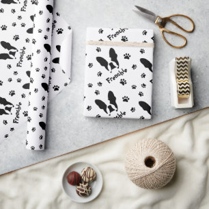 Papel De Regalo Patrón de bulldog francés
