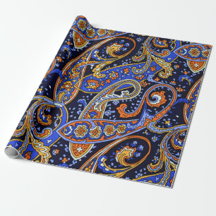 Papel De Regalo Patrón de cachemira vintage, diseño floral persa