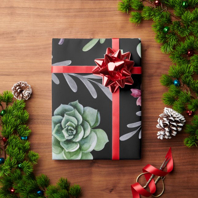 Papel De Regalo Patrón de cactus 2 (Regalo de vacaciones)