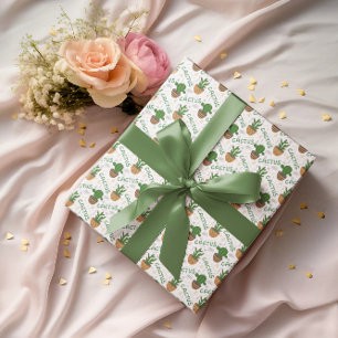 Papel De Regalo Patrón de Cactus salvaje